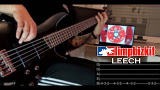 Limp Bizkit - Leech [ BASS COVER ] | TABS ON SCREEN | HD