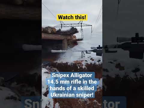 Snipex Alligator 14.5 mm rifle #ukraine #ukrainewar #zsu #russia #soldiers #sniper 🇺🇦