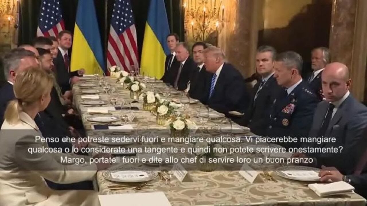 Trump con Zelensky a Mar-a-Lago offre pranzo ai cronisti: Andate fuori a mangiare qualcosa