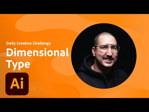 Illustrator Daily Creative Challenge - Dimensional Type | Adobe Creative Cloud