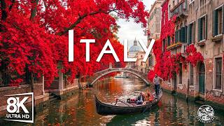 Italy Autumn 8K 🍂 | Tuscany Vineyards, Golden Hills & Charming Hilltop Villages 