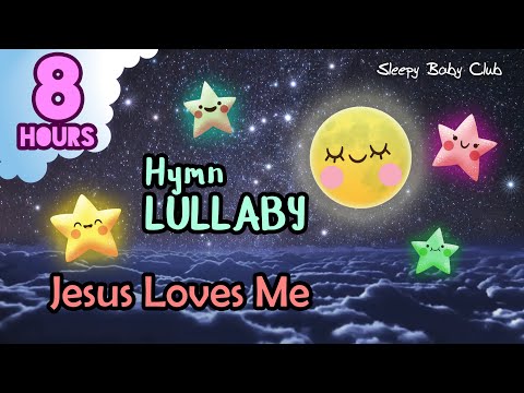 🟡 Jesus Loves Me ♫ Hymn Lullaby ❤ Music for Babies to go to sleep - 8 hours