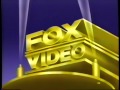 Fox Video 1991 Company Logo VHS Capture