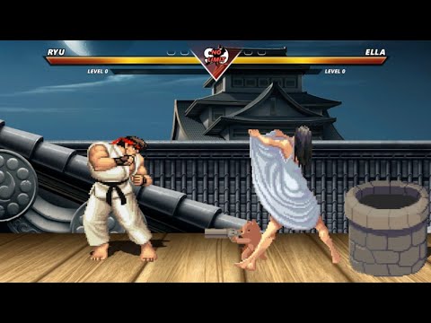 RYU vs ELLA ( The Ring Girl ) - Amazing epic fight battle !