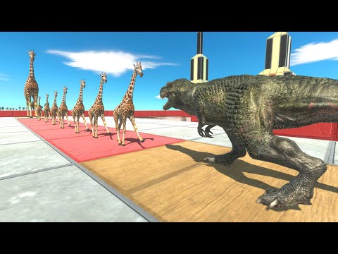 T-Rex Army vs Animal Armies - Animal Revolt Battle Simulator