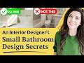 8 Affordable Small Bathroom Ideas My Clients Love ️