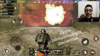OYUNU BİLMİYORMUŞ GİBİ TROLLEMEK - ÇILDIRDILAR | PUBG MOBİLE