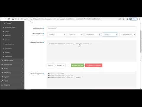 Opencart Module - Admin Dynamic Categories
