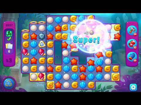 Fishdom 6857 Super Hard Level - 16 moves - NO BooSTERS