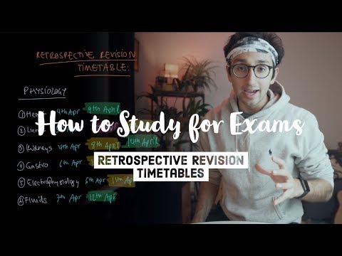 How to study for exams - The Retrospective Revision Timetable Video