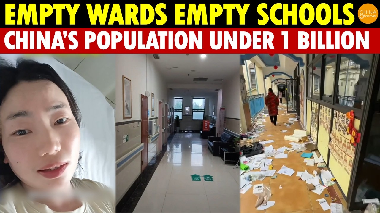 China’s Population Under 1 Billion? Visible Collapse: Births Halved, Big City Maternity Wards Empty