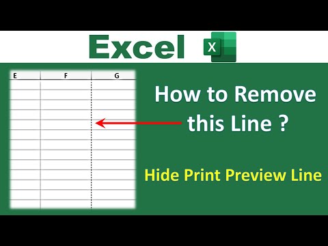 Turn off Page Breaks (Remove Dotted Line) in Excel