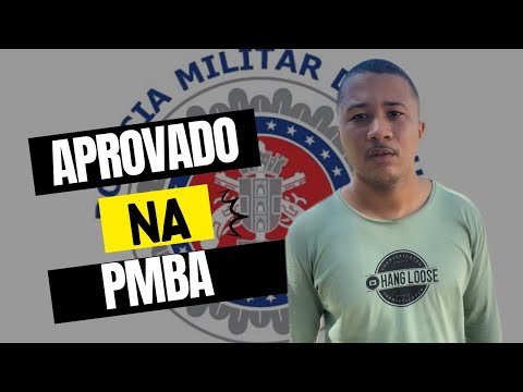 DEPOIMENTO DE UM APROVADO - APROVADO NA PMBA - trajetória