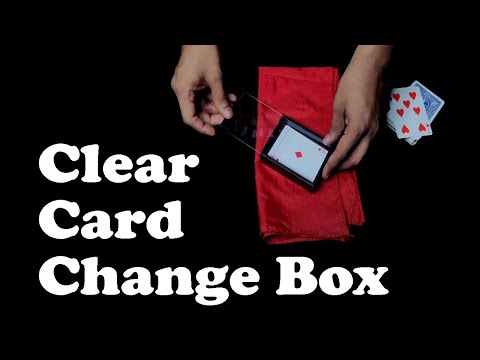Clear Card Change Box