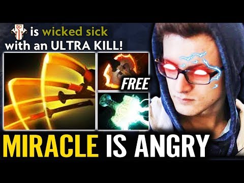 Miracle is Angry!! Good Epic Omnislash 9000 MMR Carry Crazy Pub Game While Liquid at Chongqing Dota