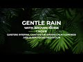 GENTLE RAIN WITH SMOOTHED BROWN NOISE FOR SLEEPING FOR FOCUS AND STUDY 1 HOUR