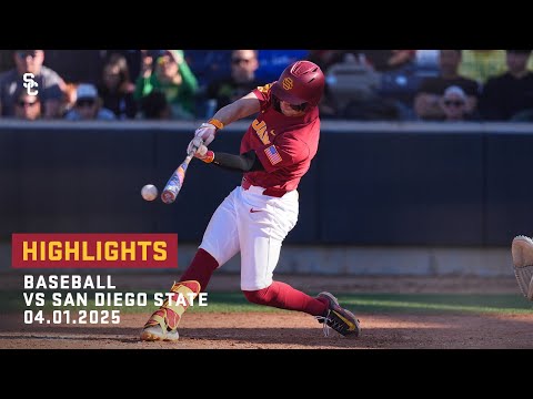 Baseball - USC 9, SDSU 6: Highlights (04/01/25)