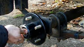 How to change a hub assembly on a 3500lb trailer