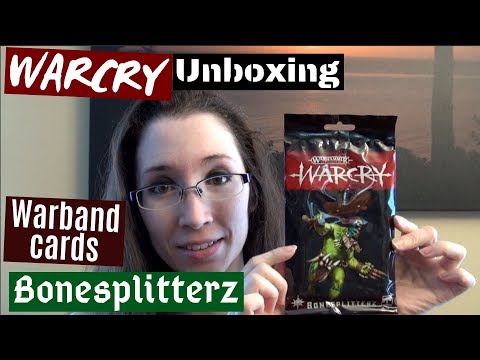 WARCRY Warband Rules Cards: Bonesplitterz Unboxing and Review!