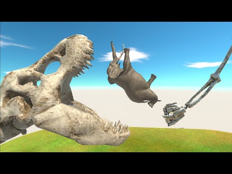 Who can escape from the skeletons? - Animal Revolt Battle Simulator
