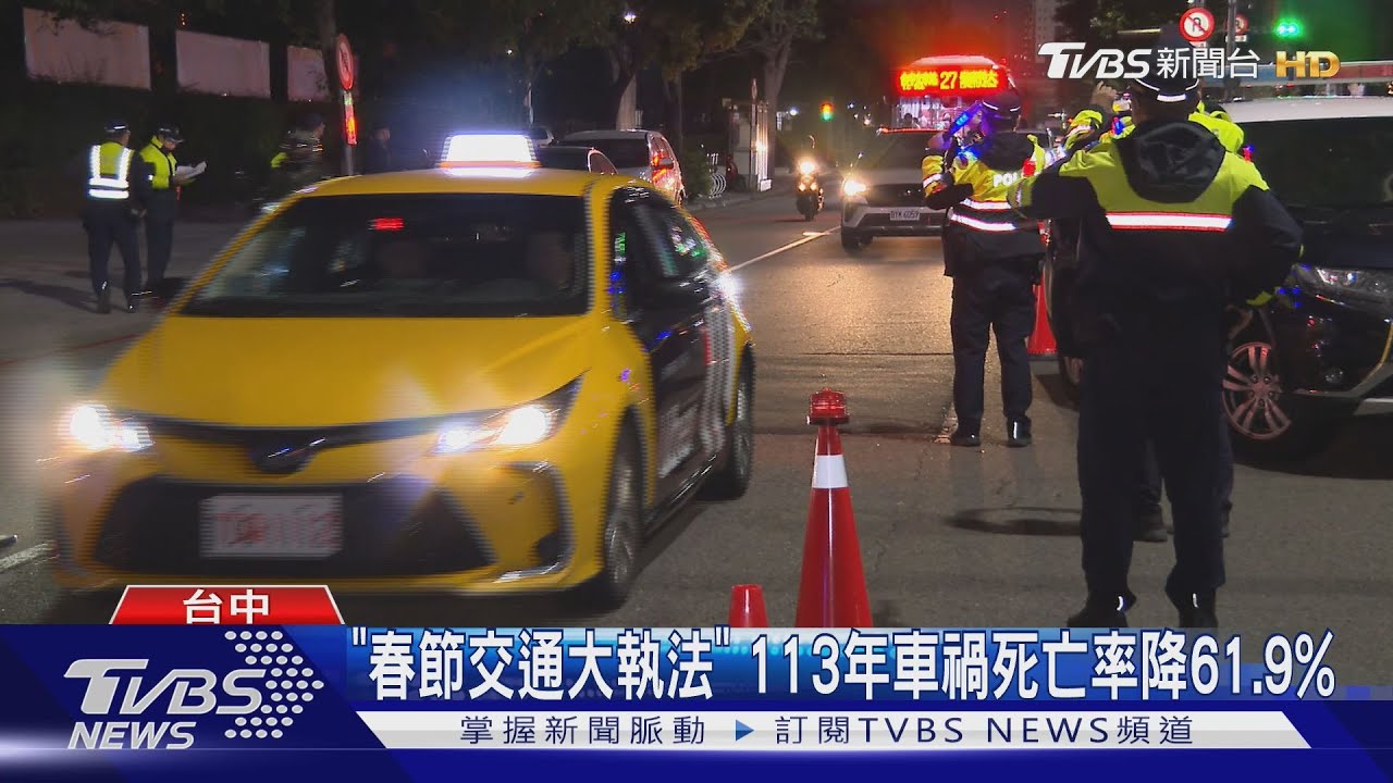 喝酒別誤事! 台中春節「酒測攔檢」已啟動