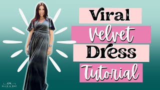 Make the Viral Velvet Dress of Your Dreams - Easy Dress Sewing Tutorial