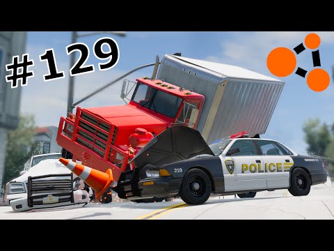 BeamNG.drive (#129) - ZDERZENIA PODCZAS POŚCIGÓW POLICYJNYCH cz.3