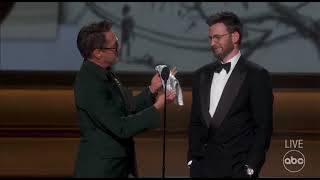 Download lagu *Robert Downey Jr.* gifted Channing Tatum's thong from 'Magic Mike' to *Chris Evans* at the Oscars 😂 mp3 Download lagu *Robert Downey Jr.* gifted Channing Tatum's thong from 'Magic Mike' to *Chris Evans* at the Oscars 😂 mp3