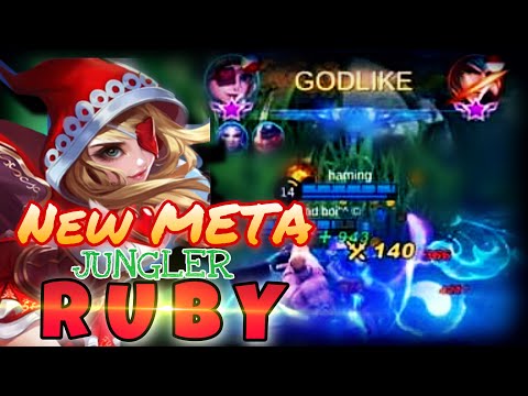 NEW META Jungler RUBY FULL Lifesteal | No death | Unstoppable Gameplay #MLBB