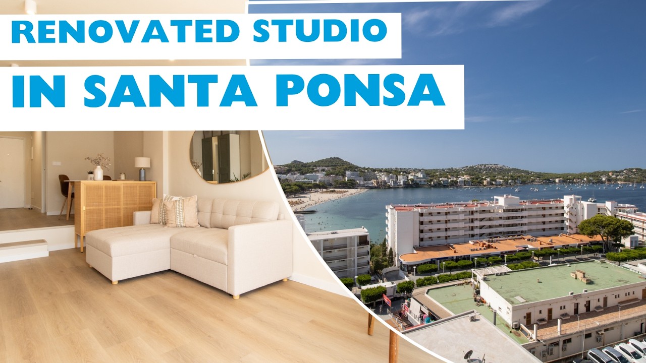 Modern renovated studio apartment with stunning sea views in Santa Ponsa