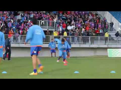 "Banda Azulgrana - Previa Deportes Puerto Montt v/s Deportes Iberia 2014" Barra: Banda Azulgrana &bull; Club: Deportes Iberia