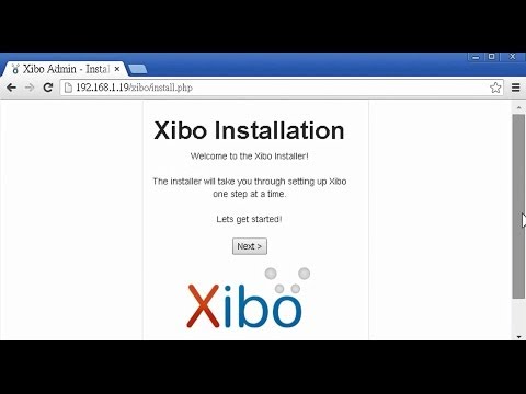 comment installer xibo