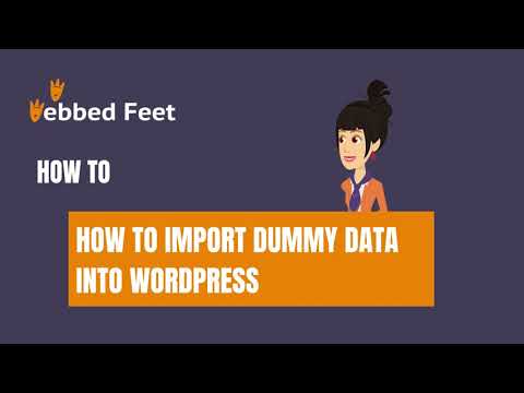 How to Import Dummy Data into WordPress