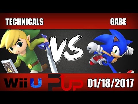 Technicals (Toon Link) vs Gabe (Sonic) - Wii U Losers Round 7 - SOS