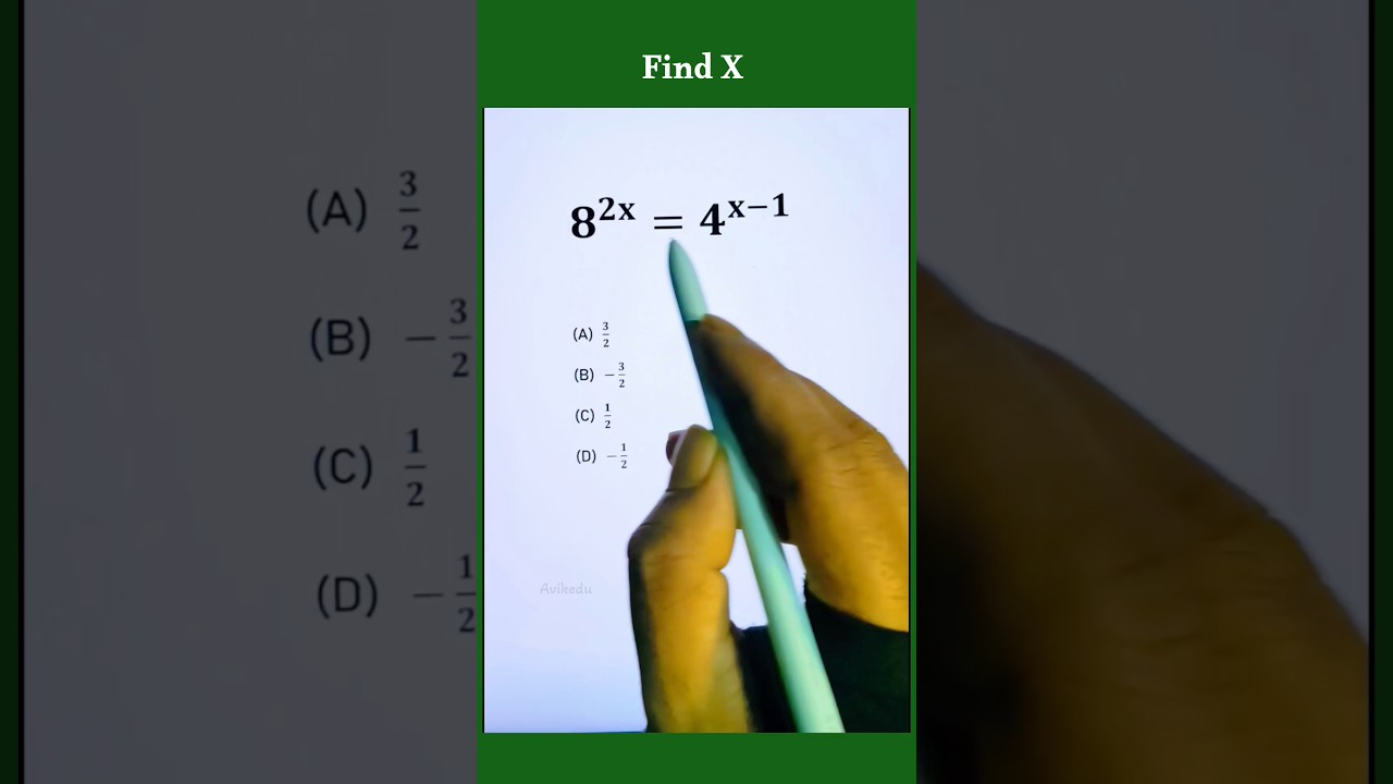 Nice exponential equation #shorts #maths