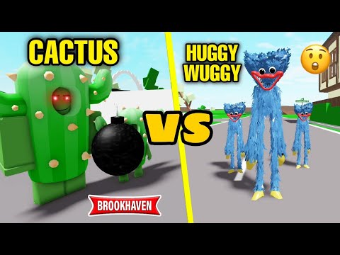 TEAM CACTUS CONTRE LA TEAM HUGGY WUGGY (INCROYABLE) ! ROBLOX - BROOKHAVEN RP