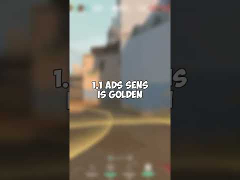 Golden ADS Sens Is 1.1(Valorant) #shorts