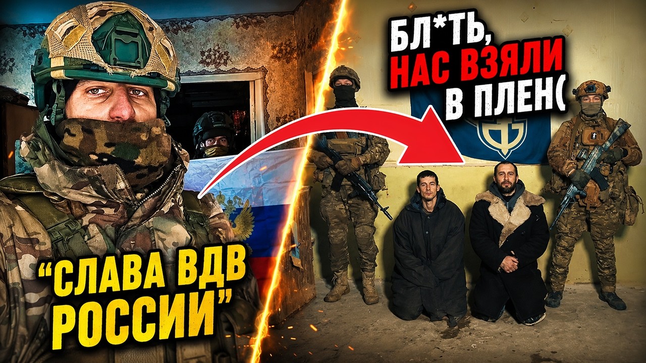 Подняли прапор РФ и кричали "СЛАВА ВДВ", а через час им эти тряпки засунули В Ж