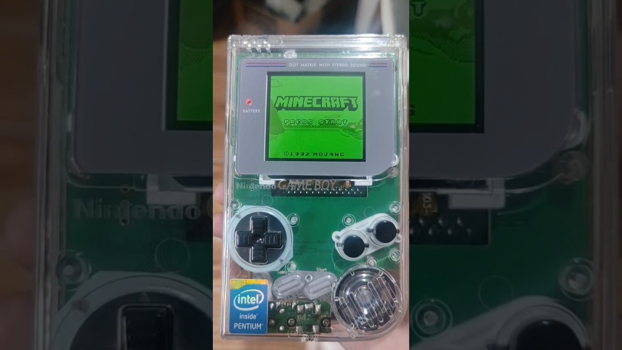 gameboy minecraft #minecraft #usethisaudio #shortvideo #retrogaming