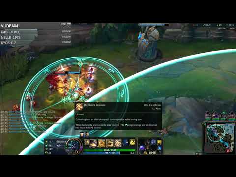 Galio  MID vs Ziggs full game play