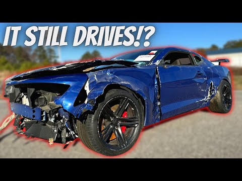 , title : 'I Bought A TOTALED Camaro ZL1 1LE CHEAP At Salvage Auction!'