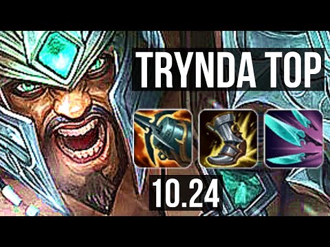 TRYNDAMERE vs IRELIA (TOP) | 7 solo kills, 8/1/1, Rank 8 Trynda | EUW Grandmaster | v10.24