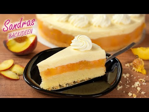 Peach cake with custard cream – the perfect summer cake!