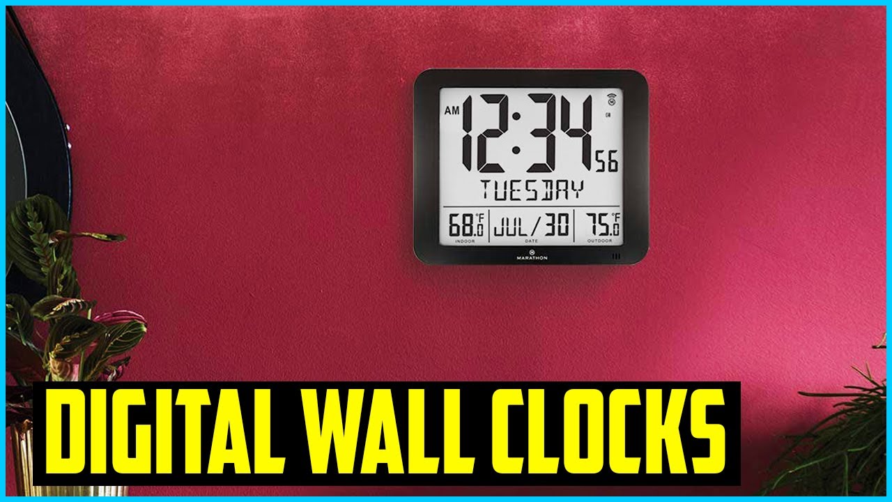 ✅Top 5 Best Digital Wall clocks in 2026