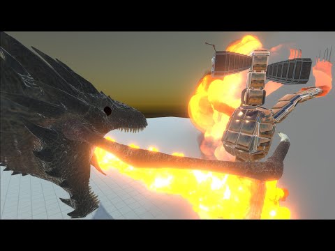 SERINHEADV2 VS DRAGON UNITS EPIC BATTLES - ANIMAL REVOLT BATTLE SIMULATOR