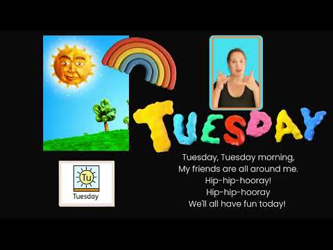 Days of the Week Song with Makaton Signs & Symbols | Inclusive Learning for ALN, Early Years Tuesday