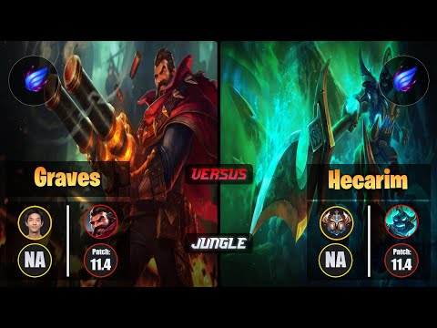 Blaber GRAVES (Jungle) [Phase Rush] VS HECARIM - Challenger NA Patch 11.4