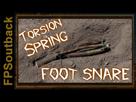 Primitive Foot Snare Animal Trap in Action!