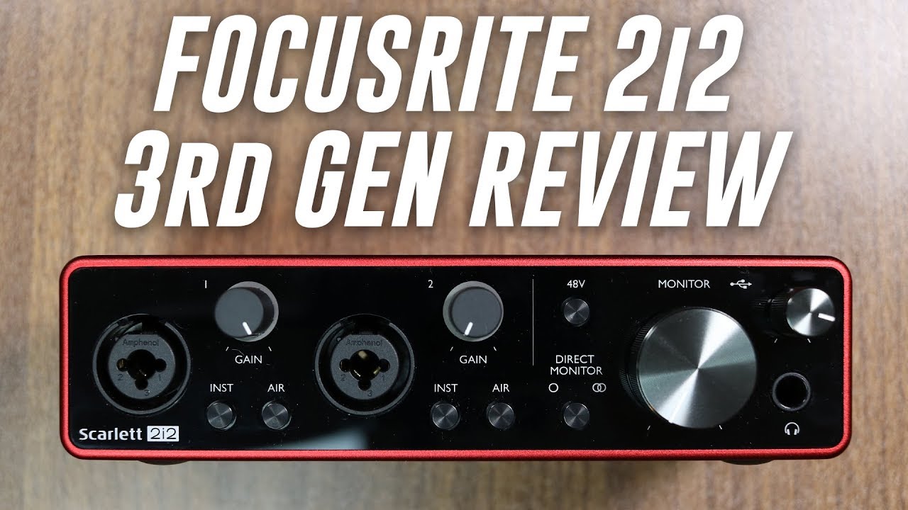 Focusrite Scarlett 2i2 (3rd Gen) USB Audio Interface Review / Explained - YouTube