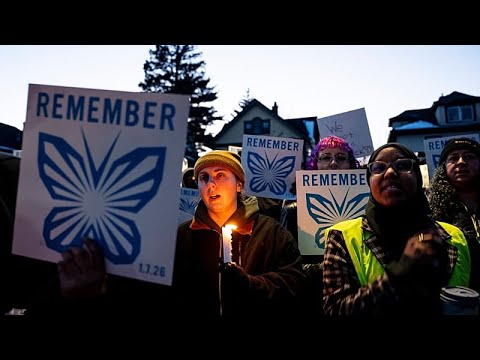 Video Thumbnail: USA: Minneapolis protests erupt after woman killed in ICE operation